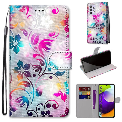 Coloured Drawing Cross Texture Horizontal Flip PU Leather Case with Holder & Card Slots & Wallet & Lanyard