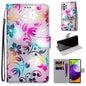 Coloured Drawing Cross Texture Horizontal Flip PU Leather Case with Holder & Card Slots & Wallet & Lanyard