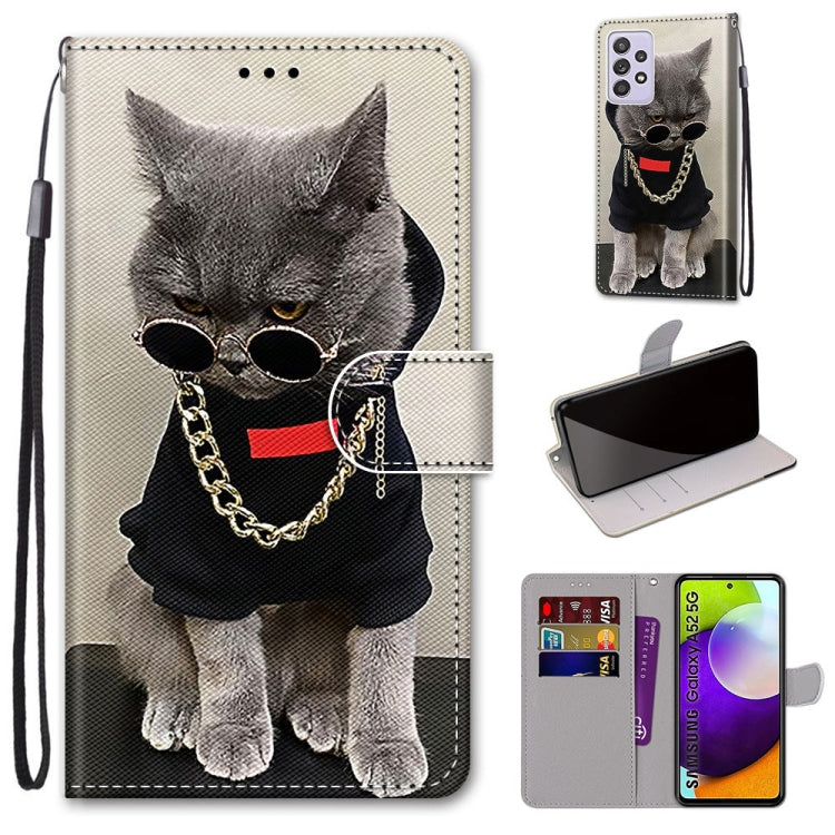 Coloured Drawing Cross Texture Horizontal Flip PU Leather Case with Holder & Card Slots & Wallet & Lanyard
