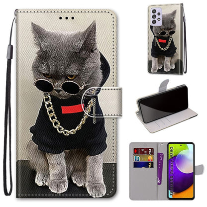 Coloured Drawing Cross Texture Horizontal Flip PU Leather Case with Holder & Card Slots & Wallet & Lanyard