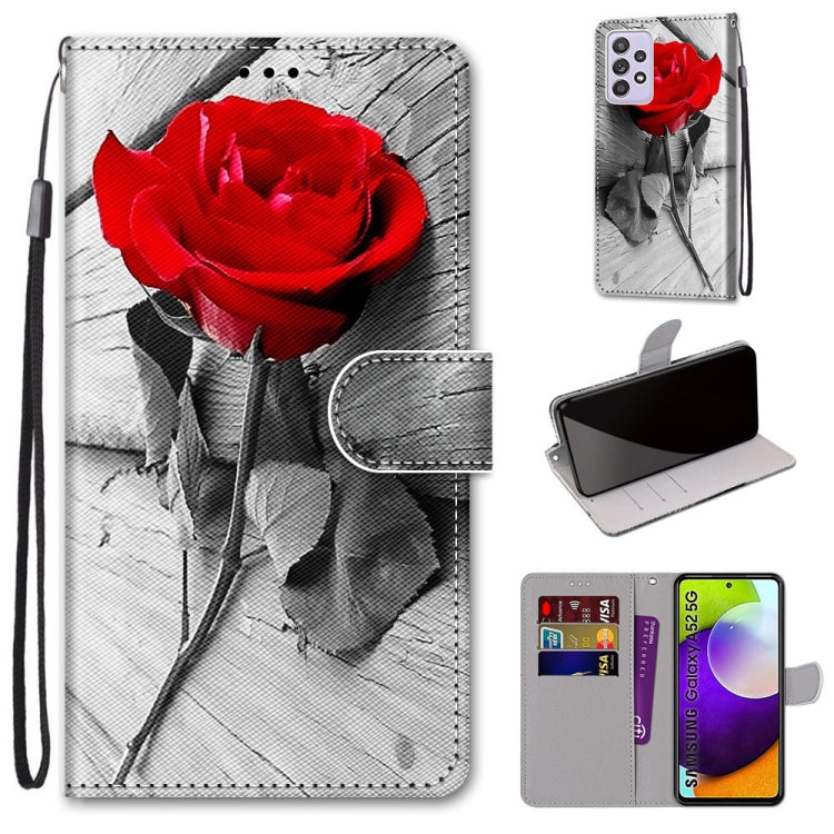 Coloured Drawing Cross Texture Horizontal Flip PU Leather Case with Holder & Card Slots & Wallet & Lanyard