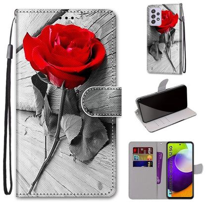 Coloured Drawing Cross Texture Horizontal Flip PU Leather Case with Holder & Card Slots & Wallet & Lanyard