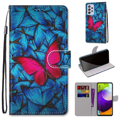 Coloured Drawing Cross Texture Horizontal Flip PU Leather Case with Holder & Card Slots & Wallet & Lanyard