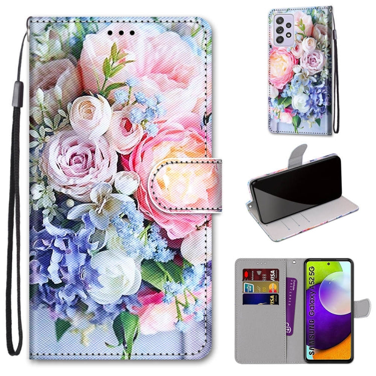 Coloured Drawing Cross Texture Horizontal Flip PU Leather Case with Holder & Card Slots & Wallet & Lanyard