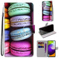 Coloured Drawing Cross Texture Horizontal Flip PU Leather Case with Holder & Card Slots & Wallet & Lanyard