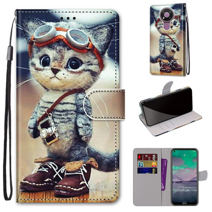 Coloured Drawing Cross Texture Horizontal Flip PU Leather Case with Holder & Card Slots & Wallet & Lanyard