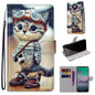 Coloured Drawing Cross Texture Horizontal Flip PU Leather Case with Holder & Card Slots & Wallet & Lanyard