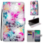 Coloured Drawing Cross Texture Horizontal Flip PU Leather Case with Holder & Card Slots & Wallet & Lanyard