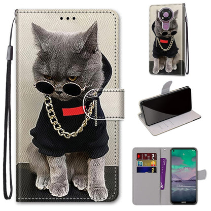 Coloured Drawing Cross Texture Horizontal Flip PU Leather Case with Holder & Card Slots & Wallet & Lanyard