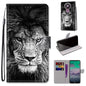 Coloured Drawing Cross Texture Horizontal Flip PU Leather Case with Holder & Card Slots & Wallet & Lanyard