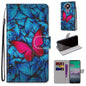 Coloured Drawing Cross Texture Horizontal Flip PU Leather Case with Holder & Card Slots & Wallet & Lanyard