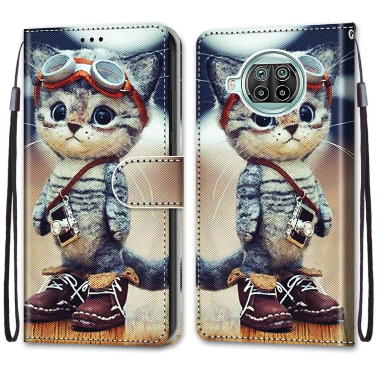 Coloured Drawing Cross Texture Horizontal Flip PU Leather Case with Holder & Card Slots & Wallet & Lanyard