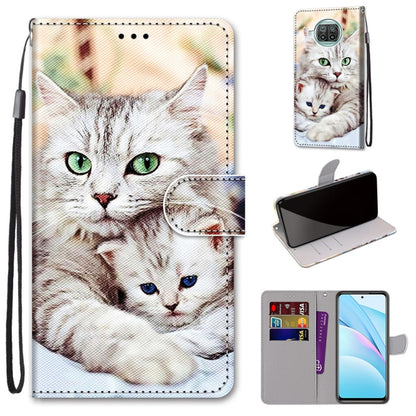 Coloured Drawing Cross Texture Horizontal Flip PU Leather Case with Holder & Card Slots & Wallet & Lanyard