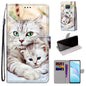 Coloured Drawing Cross Texture Horizontal Flip PU Leather Case with Holder & Card Slots & Wallet & Lanyard