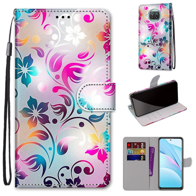 Coloured Drawing Cross Texture Horizontal Flip PU Leather Case with Holder & Card Slots & Wallet & Lanyard