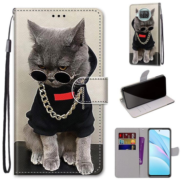 Coloured Drawing Cross Texture Horizontal Flip PU Leather Case with Holder & Card Slots & Wallet & Lanyard