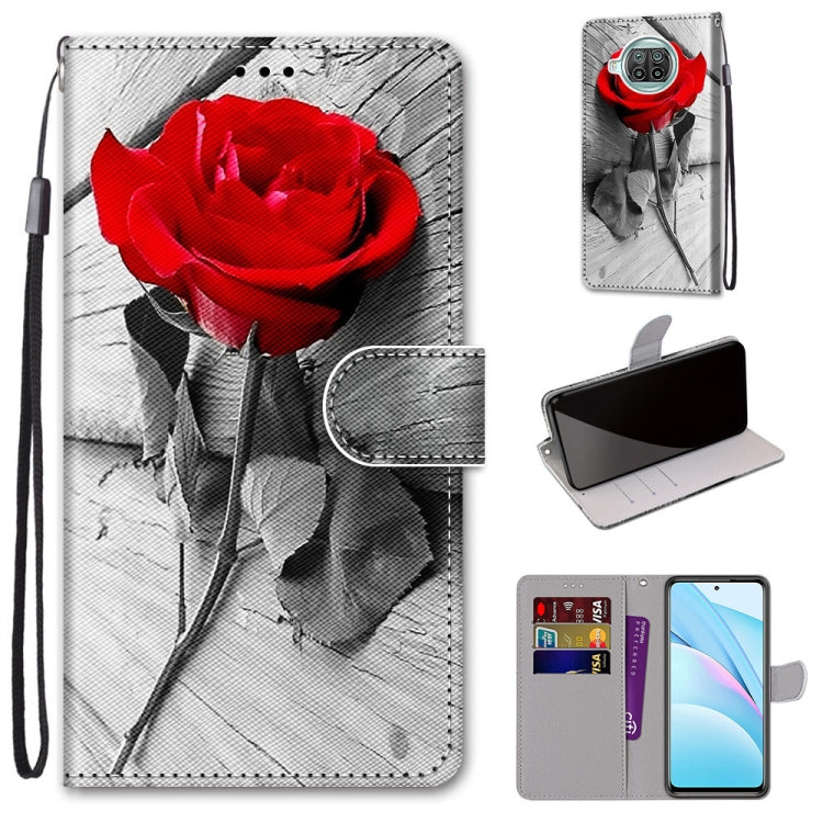 Coloured Drawing Cross Texture Horizontal Flip PU Leather Case with Holder & Card Slots & Wallet & Lanyard