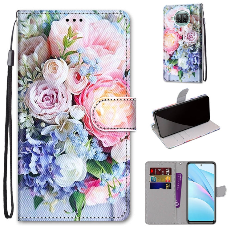 Coloured Drawing Cross Texture Horizontal Flip PU Leather Case with Holder & Card Slots & Wallet & Lanyard