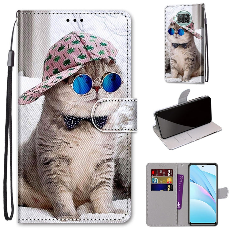 Coloured Drawing Cross Texture Horizontal Flip PU Leather Case with Holder & Card Slots & Wallet & Lanyard