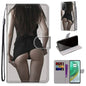 Coloured Drawing Cross Texture Horizontal Flip PU Leather Case with Holder & Card Slots & Wallet & Lanyard