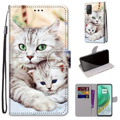 Coloured Drawing Cross Texture Horizontal Flip PU Leather Case with Holder & Card Slots & Wallet & Lanyard