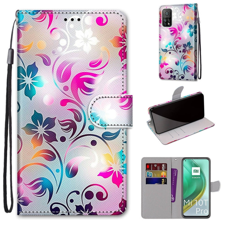 Coloured Drawing Cross Texture Horizontal Flip PU Leather Case with Holder & Card Slots & Wallet & Lanyard