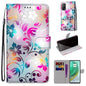 Coloured Drawing Cross Texture Horizontal Flip PU Leather Case with Holder & Card Slots & Wallet & Lanyard