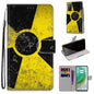 Coloured Drawing Cross Texture Horizontal Flip PU Leather Case with Holder & Card Slots & Wallet & Lanyard