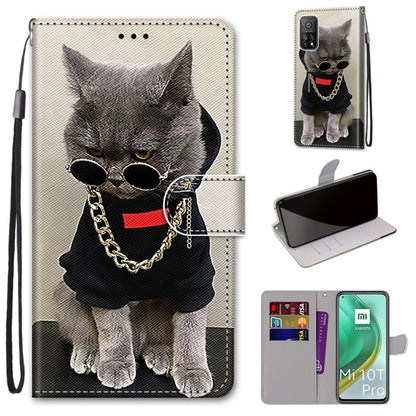 Coloured Drawing Cross Texture Horizontal Flip PU Leather Case with Holder & Card Slots & Wallet & Lanyard