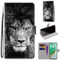 Coloured Drawing Cross Texture Horizontal Flip PU Leather Case with Holder & Card Slots & Wallet & Lanyard