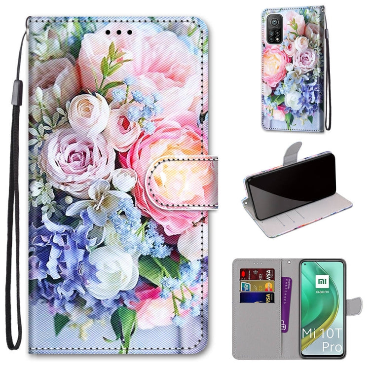 Coloured Drawing Cross Texture Horizontal Flip PU Leather Case with Holder & Card Slots & Wallet & Lanyard