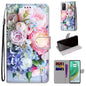 Coloured Drawing Cross Texture Horizontal Flip PU Leather Case with Holder & Card Slots & Wallet & Lanyard