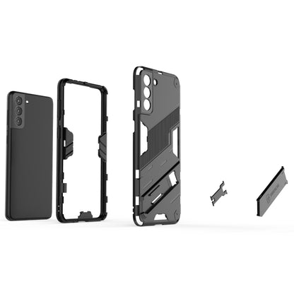 Punk Armor 2 in 1 PC + TPU Shockproof Case with Invisible Holder, For Samsung Galaxy S21+ 5G, For Samsung Galaxy A02 (EU Version), For Samsung Galaxy M31, For Samsung Galaxy M51, For Samsung Galaxy S21 Ultra 5G, For Samsung Galaxy S21 5G