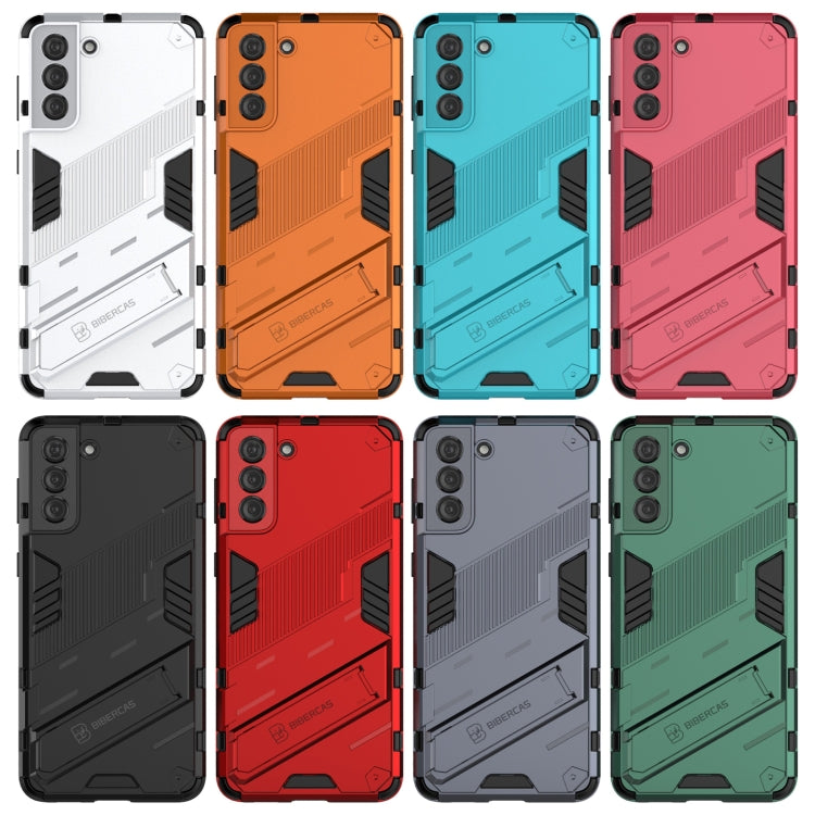 Punk Armor 2 in 1 PC + TPU Shockproof Case with Invisible Holder, For Samsung Galaxy S21+ 5G, For Samsung Galaxy A02 (EU Version), For Samsung Galaxy M31, For Samsung Galaxy M51, For Samsung Galaxy S21 Ultra 5G, For Samsung Galaxy S21 5G