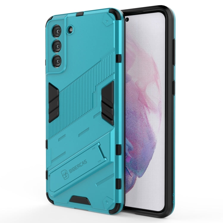 Punk Armor 2 in 1 PC + TPU Shockproof Case with Invisible Holder, For Samsung Galaxy S21+ 5G, For Samsung Galaxy A02 (EU Version), For Samsung Galaxy M31, For Samsung Galaxy M51, For Samsung Galaxy S21 Ultra 5G, For Samsung Galaxy S21 5G