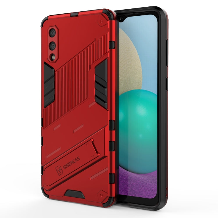 Punk Armor 2 in 1 PC + TPU Shockproof Case with Invisible Holder, For Samsung Galaxy S21+ 5G, For Samsung Galaxy A02 (EU Version), For Samsung Galaxy M31, For Samsung Galaxy M51, For Samsung Galaxy S21 Ultra 5G, For Samsung Galaxy S21 5G