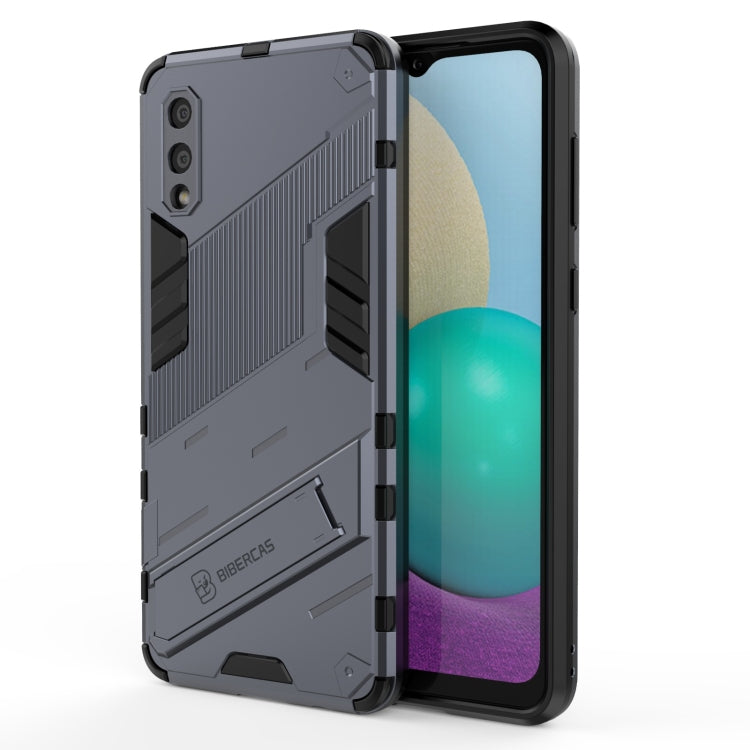 Punk Armor 2 in 1 PC + TPU Shockproof Case with Invisible Holder, For Samsung Galaxy S21+ 5G, For Samsung Galaxy A02 (EU Version), For Samsung Galaxy M31, For Samsung Galaxy M51, For Samsung Galaxy S21 Ultra 5G, For Samsung Galaxy S21 5G