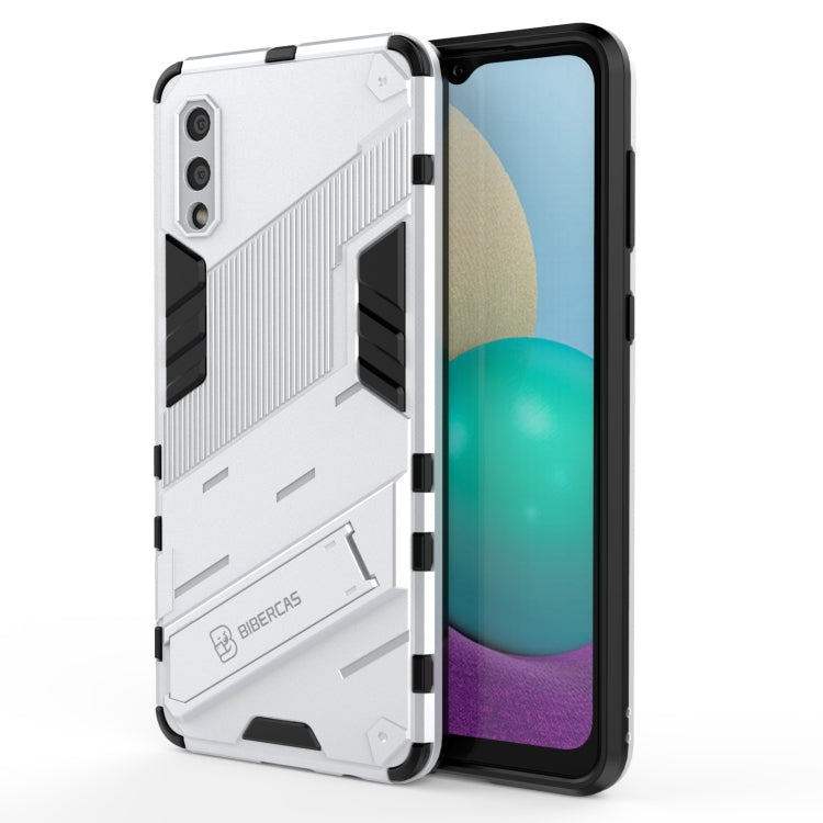 Punk Armor 2 in 1 PC + TPU Shockproof Case with Invisible Holder, For Samsung Galaxy S21+ 5G, For Samsung Galaxy A02 (EU Version), For Samsung Galaxy M31, For Samsung Galaxy M51, For Samsung Galaxy S21 Ultra 5G, For Samsung Galaxy S21 5G