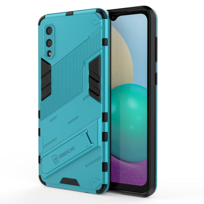 Punk Armor 2 in 1 PC + TPU Shockproof Case with Invisible Holder, For Samsung Galaxy S21+ 5G, For Samsung Galaxy A02 (EU Version), For Samsung Galaxy M31, For Samsung Galaxy M51, For Samsung Galaxy S21 Ultra 5G, For Samsung Galaxy S21 5G