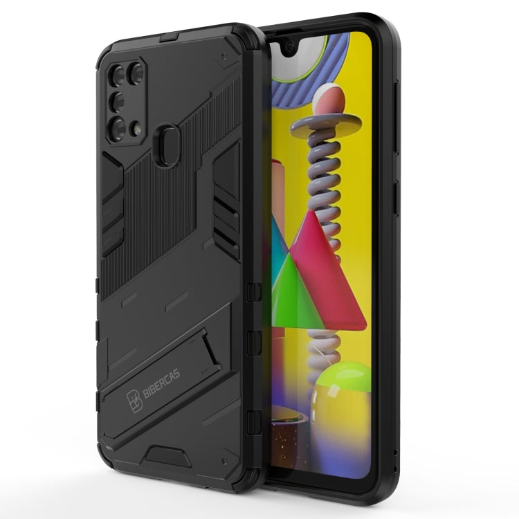 Punk Armor 2 in 1 PC + TPU Shockproof Case with Invisible Holder, For Samsung Galaxy S21+ 5G, For Samsung Galaxy A02 (EU Version), For Samsung Galaxy M31, For Samsung Galaxy M51, For Samsung Galaxy S21 Ultra 5G, For Samsung Galaxy S21 5G