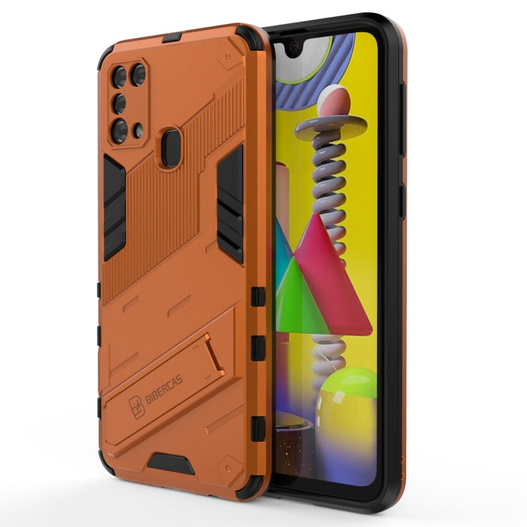 Punk Armor 2 in 1 PC + TPU Shockproof Case with Invisible Holder, For Samsung Galaxy S21+ 5G, For Samsung Galaxy A02 (EU Version), For Samsung Galaxy M31, For Samsung Galaxy M51, For Samsung Galaxy S21 Ultra 5G, For Samsung Galaxy S21 5G