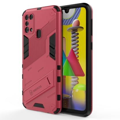 Punk Armor 2 in 1 PC + TPU Shockproof Case with Invisible Holder, For Samsung Galaxy S21+ 5G, For Samsung Galaxy A02 (EU Version), For Samsung Galaxy M31, For Samsung Galaxy M51, For Samsung Galaxy S21 Ultra 5G, For Samsung Galaxy S21 5G