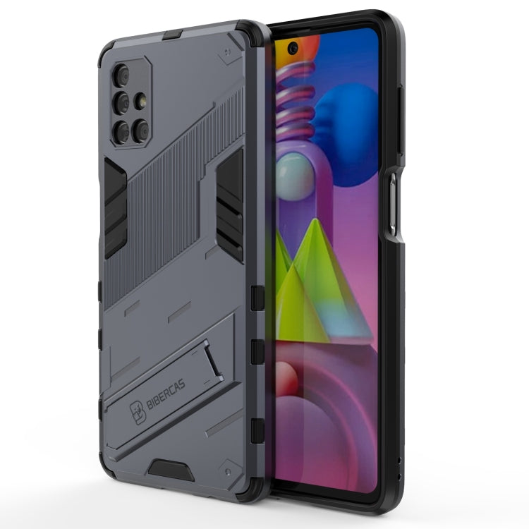 Punk Armor 2 in 1 PC + TPU Shockproof Case with Invisible Holder, For Samsung Galaxy S21+ 5G, For Samsung Galaxy A02 (EU Version), For Samsung Galaxy M31, For Samsung Galaxy M51, For Samsung Galaxy S21 Ultra 5G, For Samsung Galaxy S21 5G