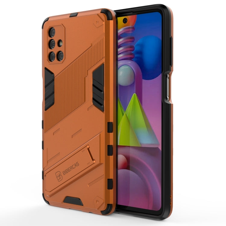 Punk Armor 2 in 1 PC + TPU Shockproof Case with Invisible Holder, For Samsung Galaxy S21+ 5G, For Samsung Galaxy A02 (EU Version), For Samsung Galaxy M31, For Samsung Galaxy M51, For Samsung Galaxy S21 Ultra 5G, For Samsung Galaxy S21 5G