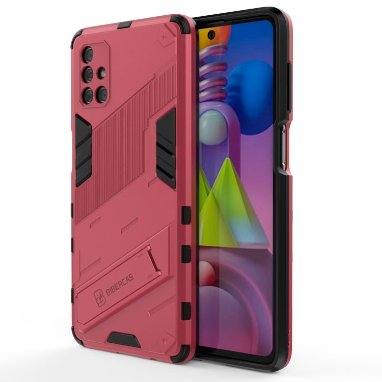 Punk Armor 2 in 1 PC + TPU Shockproof Case with Invisible Holder, For Samsung Galaxy S21+ 5G, For Samsung Galaxy A02 (EU Version), For Samsung Galaxy M31, For Samsung Galaxy M51, For Samsung Galaxy S21 Ultra 5G, For Samsung Galaxy S21 5G