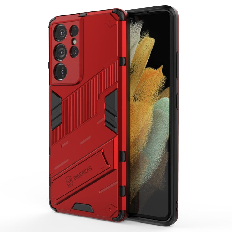 Punk Armor 2 in 1 PC + TPU Shockproof Case with Invisible Holder, For Samsung Galaxy S21+ 5G, For Samsung Galaxy A02 (EU Version), For Samsung Galaxy M31, For Samsung Galaxy M51, For Samsung Galaxy S21 Ultra 5G, For Samsung Galaxy S21 5G