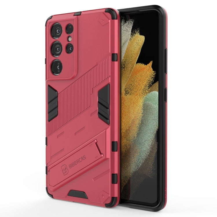 Punk Armor 2 in 1 PC + TPU Shockproof Case with Invisible Holder, For Samsung Galaxy S21+ 5G, For Samsung Galaxy A02 (EU Version), For Samsung Galaxy M31, For Samsung Galaxy M51, For Samsung Galaxy S21 Ultra 5G, For Samsung Galaxy S21 5G