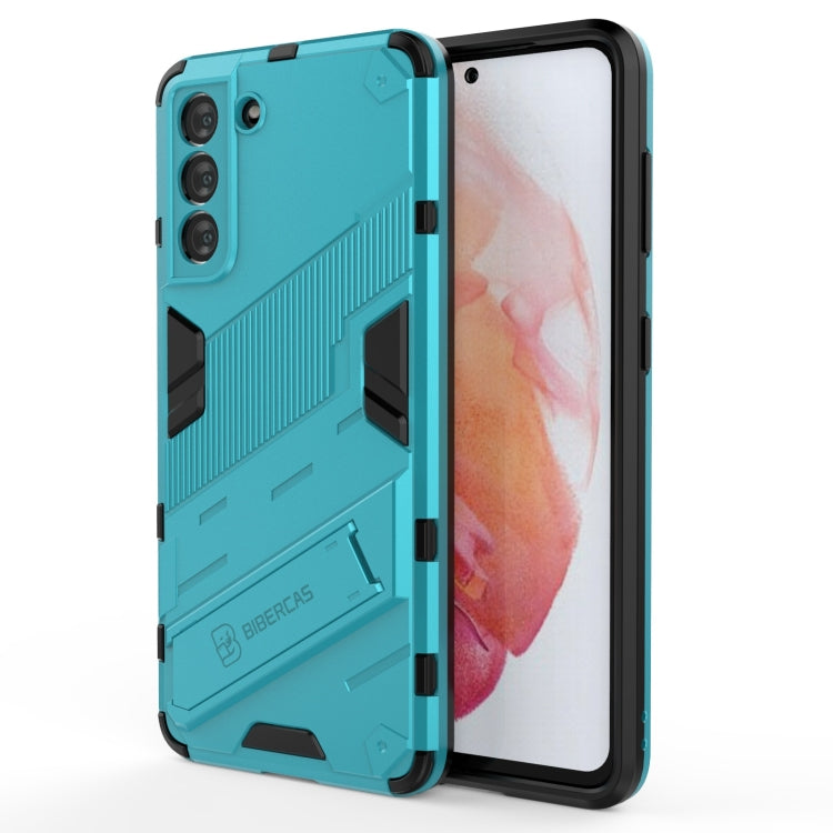 Punk Armor 2 in 1 PC + TPU Shockproof Case with Invisible Holder, For Samsung Galaxy S21+ 5G, For Samsung Galaxy A02 (EU Version), For Samsung Galaxy M31, For Samsung Galaxy M51, For Samsung Galaxy S21 Ultra 5G, For Samsung Galaxy S21 5G