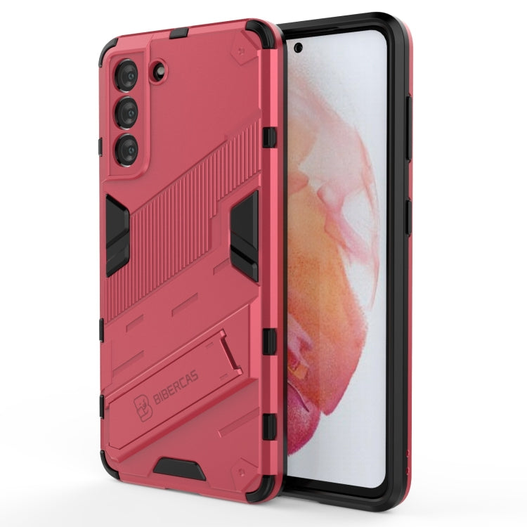 Punk Armor 2 in 1 PC + TPU Shockproof Case with Invisible Holder, For Samsung Galaxy S21+ 5G, For Samsung Galaxy A02 (EU Version), For Samsung Galaxy M31, For Samsung Galaxy M51, For Samsung Galaxy S21 Ultra 5G, For Samsung Galaxy S21 5G