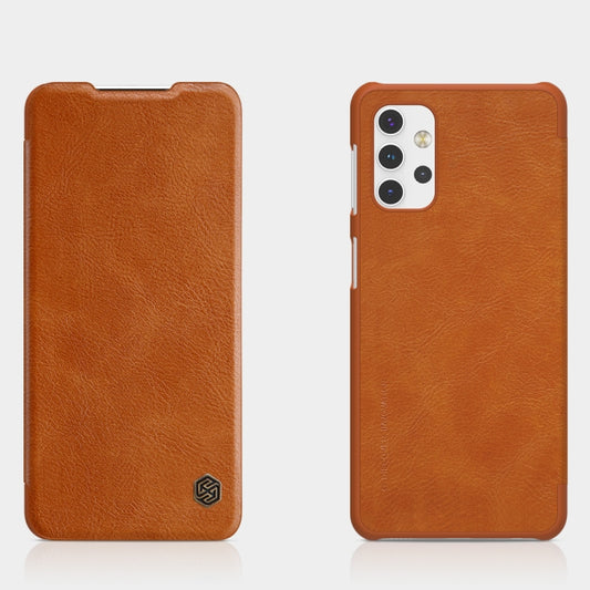 NILLKIN QIN Series Crazy Horse Texture Horizontal Flip Leather Case with Card Slot, For Samsung Galaxy A32 5G